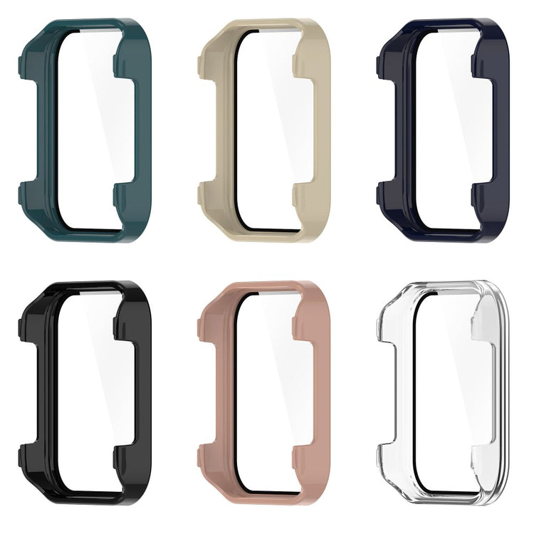 Meget Godt Realme Watch 3 Cover med Skærmbeskytter i Plastik og Hærdet Glas - Sort#serie_1